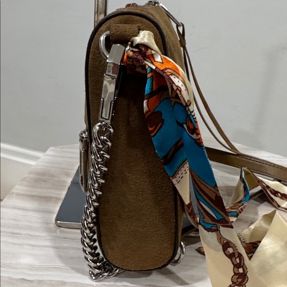 Rebecca Minkoff Avery Brown Suede Crossbody EUC - Picture 8 of 17